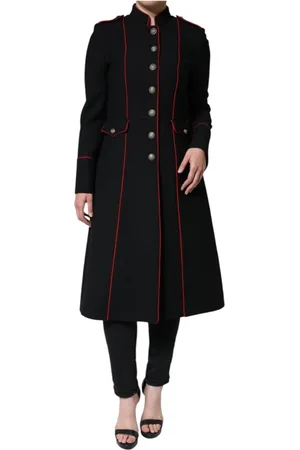 Dolce & Gabbana Dames, Mantels, Zwart, Maat: XS Zijde