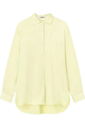 AERON Dames, Blouses & Shirts, Geel, Maat: XS Katoen