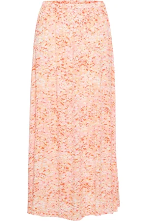 Soaked in Luxury Dames, Rokken, Oranje, Maat: 2XL