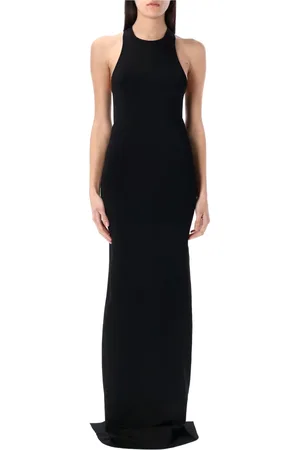 Saint Laurent Dames, Jurken, Zwart, Maat: M Leer