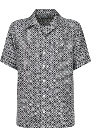 Dolce & Gabbana Heren, Overhemden, Grijs, Maat: L Zijde