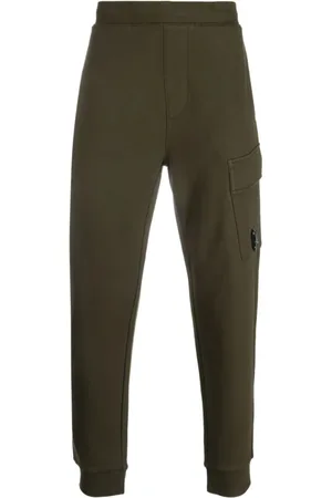 C.P. Company Heren, Broeken, Groen, Maat: XL Fleece