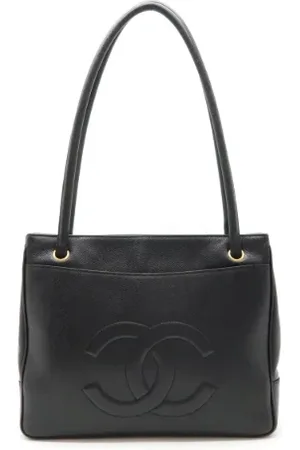 CHANEL Dames, Pre-owned, Zwart, Maat: ONE Size Leer