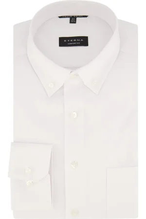 ETERNA Heren, Overhemden, Wit, Maat: 2XL Katoen