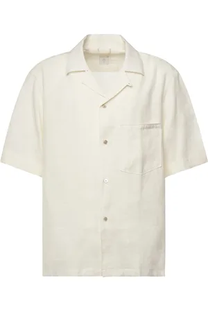 ELEVENTY Heren, Overhemden, Wit, Maat: 2XL Linnen