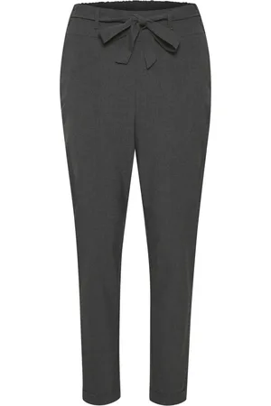 Kaffe Dames, Broeken, Grijs, Maat: XS