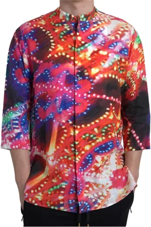 Dolce & Gabbana Heren, Overhemden, Veelkleurig, Maat: XS Linnen
