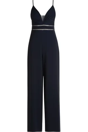 Vera Mont Dames, Jumpsuits & Playsuits, Blauw, Maat: L Leer