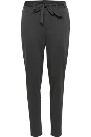 Kaffe Dames, Broeken, Zwart, Maat: L Viscose