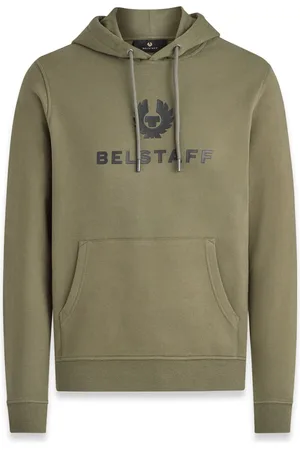 Belstaff Heren, Sweatshirts & Hoodies, Groen, Maat: 2XL Katoen