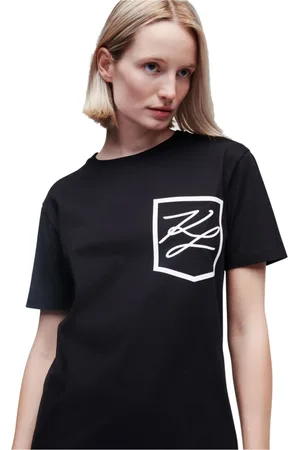 Karl Lagerfeld Dames, Tops, Zwart, Maat: L
