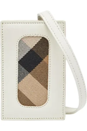 Burberry Dames, Pre-owned, Wit, Maat: ONE Size Leer