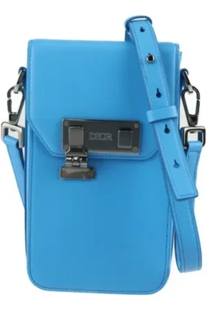 Dior Dames, Pre-owned, Blauw, Maat: ONE Size Leer