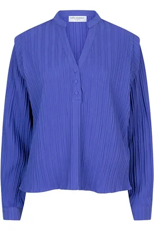 lofty manner Dames, Blouses & Shirts, Blauw, Maat: M Poliester