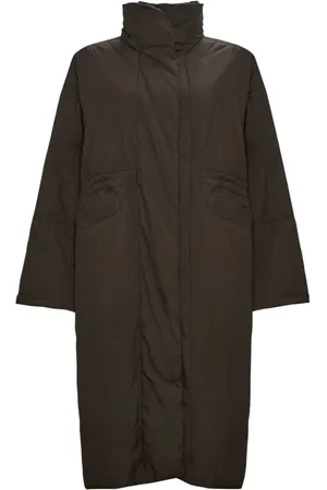 CESARE GASPARI Dames, Mantels, Bruin, Maat: M Leer