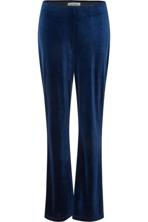 Lollys Laundry Dames, Broeken, Blauw, Maat: XL