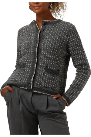 SELECTED Dames, Truien, Grijs, Maat: M Wol