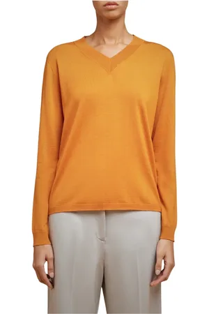LIVIANA CONTI Dames, Truien, Oranje, Maat: S Wol