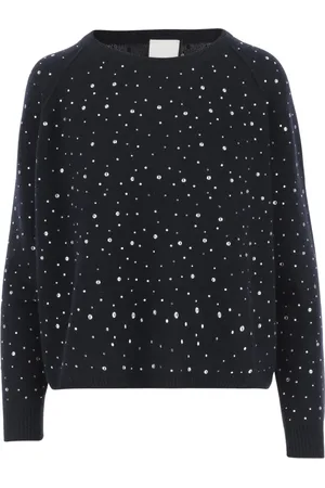 Allude Dames, Truien, Zwart, Maat: L Wol