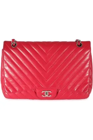 CHANEL Dames, Pre-owned, Roze, Maat: ONE Size Leer