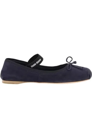Miu Miu Dames, Schoenen, Blauw, Maat: 35 EU Suède