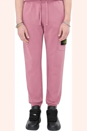 Stone Island Heren, Broeken, Roze, Maat: 2XL Fleece