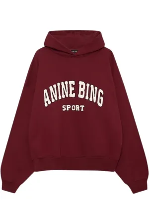 ANINE BING Dames, Sweatshirts & Hoodies, Rood, Maat: L Katoen