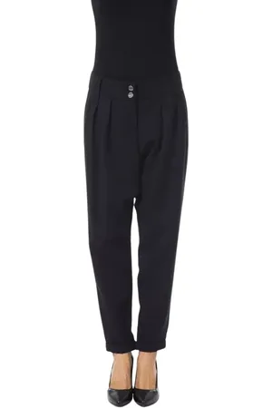 Byblos Dames, Broeken, Zwart, Maat: XL Viscose