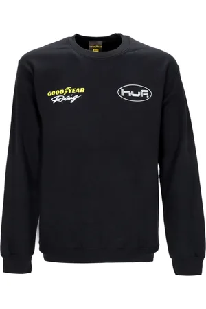Huf Heren, Sweatshirts & Hoodies, Zwart, Maat: XL Katoen