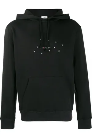 Saint Laurent Heren, Sweatshirts & Hoodies, Zwart, Maat: XS Katoen