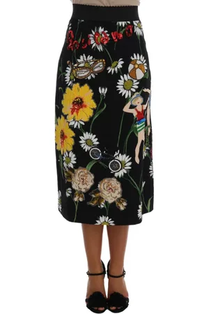 Dolce & Gabbana Dames, Rokken, Zwart, Maat: 2XS Brokaat