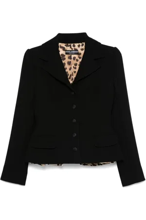 Dolce & Gabbana Dames, Jassen, Zwart, Maat: L Wol