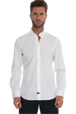 FAY Heren, Overhemden, Wit, Maat: 4XL Katoen