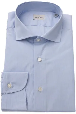 BAGUTTA Heren, Overhemden, Blauw, Maat: 4XL Katoen