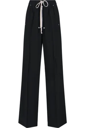 Rick Owens Dames, Broeken, Zwart, Maat: S Viscose