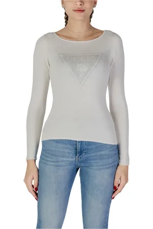 Guess Dames, Truien, Wit, Maat: M Viscose