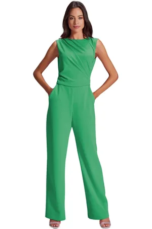 Swing Dames, Jumpsuits & Playsuits, Groen, Maat: 4XL Jersey
