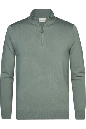 Profuomo Heren, Truien, Groen, Maat: XL Katoen