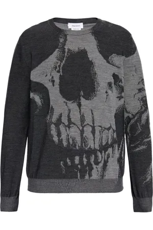 Alexander McQueen Heren, Truien, Grijs, Maat: M