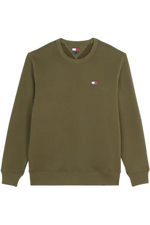 Tommy Hilfiger Heren, Sweatshirts & Hoodies, Groen, Maat: S Katoen