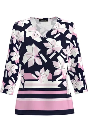 Frank Walder Dames, Tops, Veelkleurig, Maat: 4XL Katoen