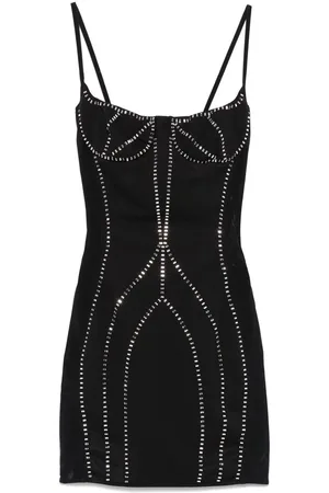 The Attico Dames, Jurken, Zwart, Maat: 2XS