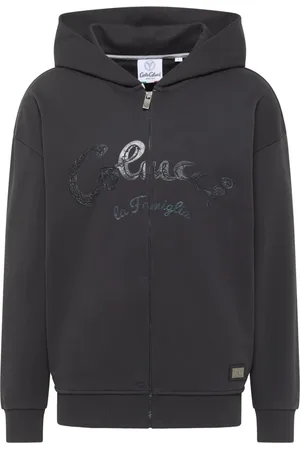 Carlo Colucci Heren, Sweatshirts & Hoodies, Zwart, Maat: 2XL Katoen
