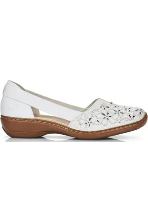 Rieker Dames, Schoenen, Wit, Maat: 41 EU Leer