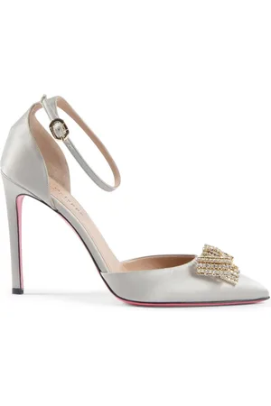 DEE OCLEPPO Dames, Schoenen, Grijs, Maat: 37 EU Satijn