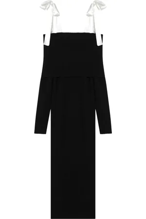 ROTATE Dames, Jurken, Zwart, Maat: S Viscose