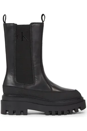 Calvin Klein Dames, Schoenen, Zwart, Maat: 38 EU Leer
