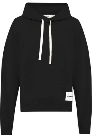 Jil Sander Heren, Sweatshirts & Hoodies, Zwart, Maat: L Katoen