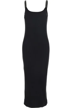 Brunello Cucinelli Dames, Jurken, Zwart, Maat: M Katoen
