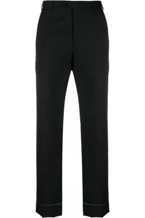 BRIONI Heren, Broeken, Zwart, Maat: 2XL Wol